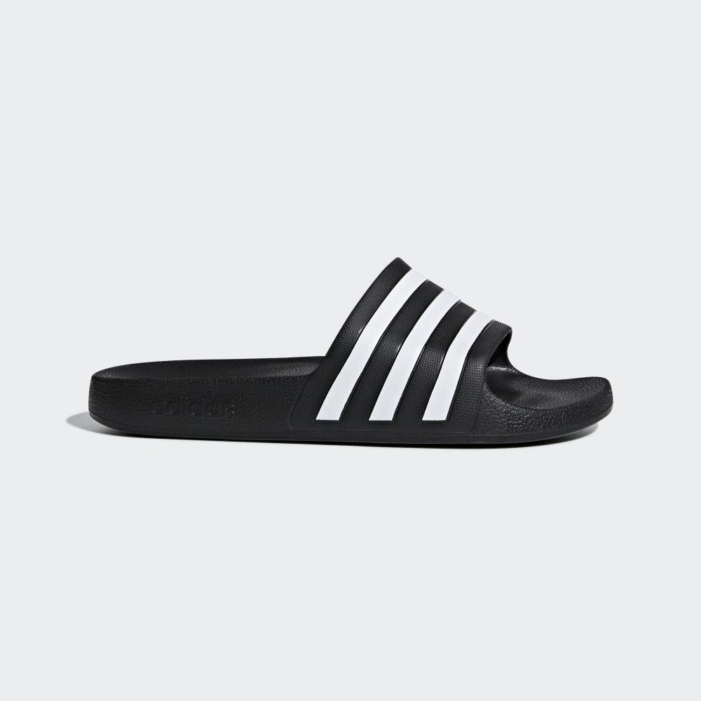 Papuci Adidas Adilette Aqua Barbati Romania - Negrii/Albi F35543